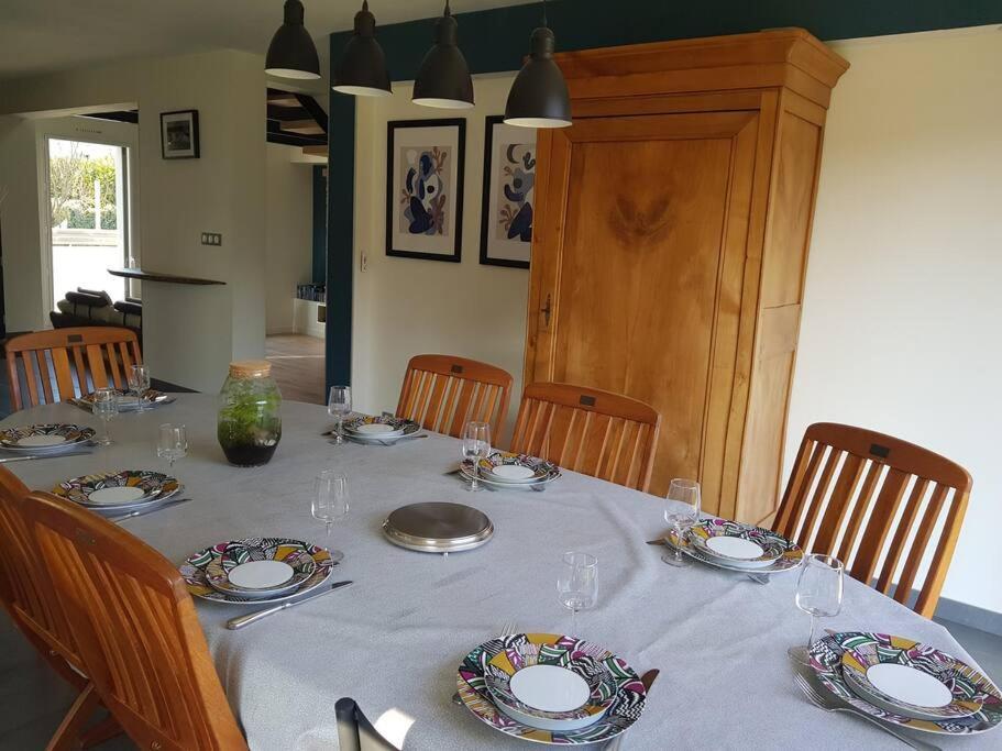 9 Pers 160 M² +Jardin- 10Mn Nantes -30Mn Mer Bouguenais Kültér fotó