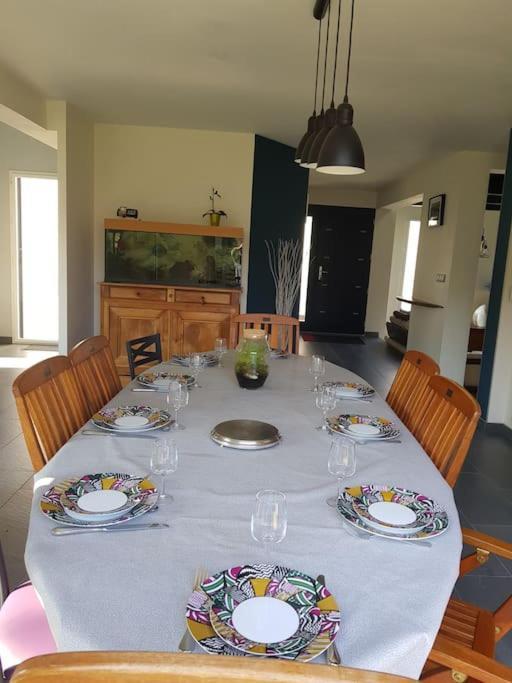 9 Pers 160 M² +Jardin- 10Mn Nantes -30Mn Mer Bouguenais Kültér fotó